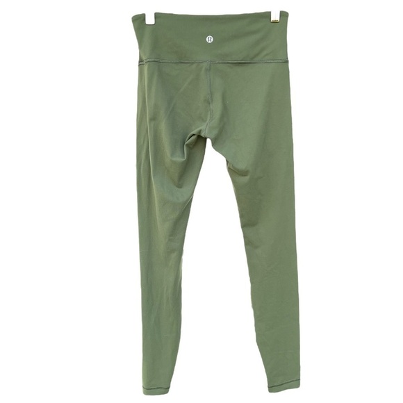 Lululemon Wunder Under Low-Rise Full Length Tight W5AW2S Barracks Green Sz 4 GUC - Picture 3 of 10